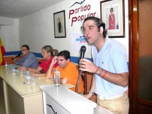 Antonio Pérez preside las NNGG del Partido Popular en Porcuna